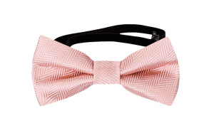 JAGGED BLUSH PINK baby bow tie