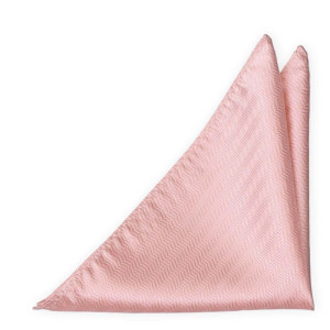 JAGGED BLUSH PINK pocket square