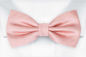 JAGGED BLUSH PINK boy's bow tie