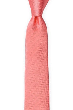 JAGGED Coral boy's tie medium