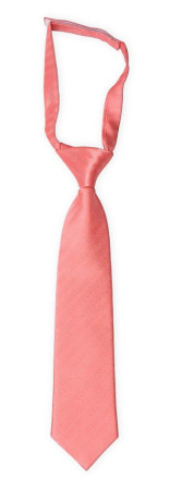 JAGGED Coral boy's tie small pre-tied