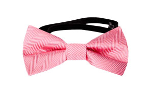 JAGGED WARM PINK baby bow tie