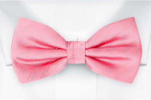JAGGED WARM PINK boy's bow tie