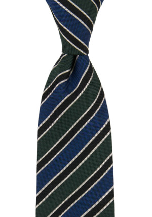 LINED UP GREEN BLUE classic tie