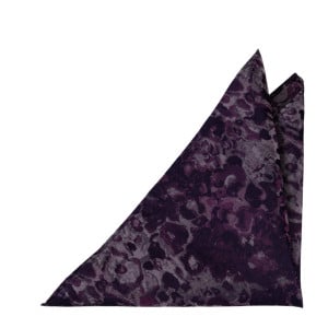 LOVEBOMBER AUBERGINE pocket square
