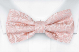 LOVEDELTA BLUSH PINK boy's bow tie