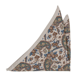 MAESTOSAMENTE WHITE pocket square