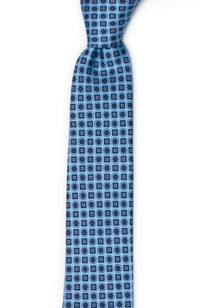 MEDAGLIONI LIGHT BLUE skinny tie