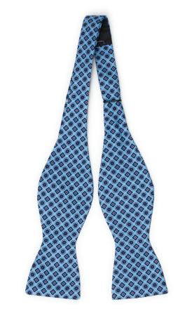 MEDAGLIONI LIGHT BLUE self-tie bow tie