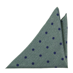 MESMERIC GREEN pocket square