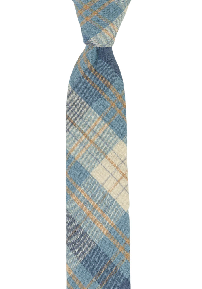 MONOGAMY BLUE skinny tie