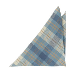 MONOGAMY BLUE pocket square