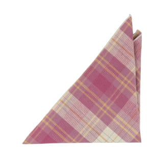 MONOGAMY PINK pocket square