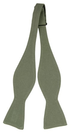 MOREAMORE LAUREL GREEN self-tie bow tie