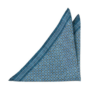 MULTIPLO BLUE pocket square