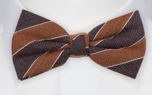 NICENESS BROWN pre-tied bow tie