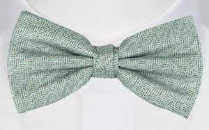 Nuptials DUSTY GREEN boy's bow tie