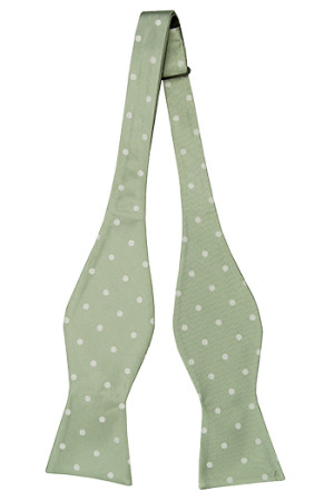 OMHET GREEN self-tie bow tie