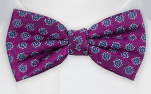 ONMYMIND DARK PINK pre-tied bow tie
