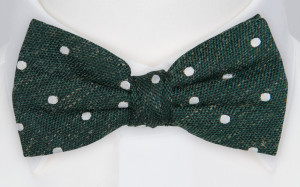 ONPOINT DARK GREEN pre-tied bow tie