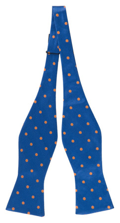 ONTHEDOT BLUE self-tie bow tie