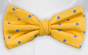 ONTHEDOT YELLOW pre-tied bow tie