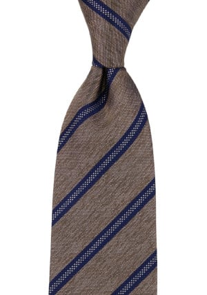 OPULENT BROWN MELANGE classic tie