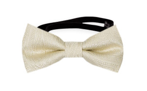 ORNATE CHAMPAGNE baby bow tie