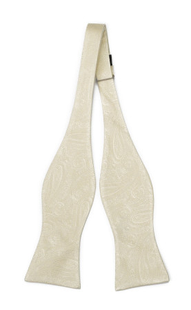 ORNATE CHAMPAGNE self-tie bow tie