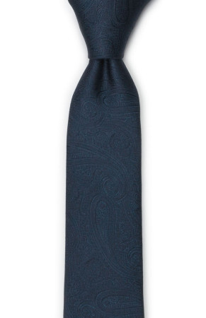 ORNATE Dark blue boy's tie medium