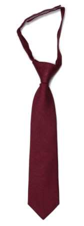 ORNATE Dark red boy's tie small pre-tied