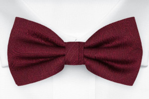 ORNATE DARK RED boy's bow tie