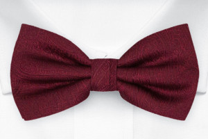 ORNATE DARK RED pre-tied bow tie