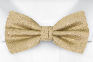 ORNATE GOLD boy's bow tie