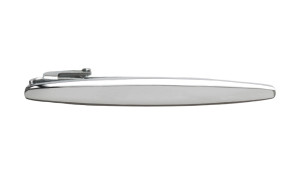 Oval SILVER tie bar