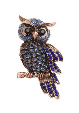 OWL BLUE lapel pin
