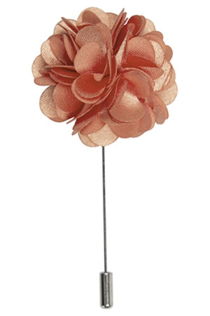 Petals Coral lapel pin