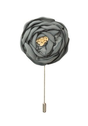 POSY SLATE BLUE lapel pin