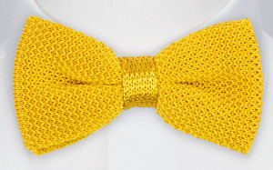 PURLEWISE LEMON YELLOW pre-tied bow tie