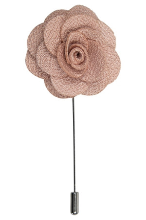 Rose mauve lapel pin