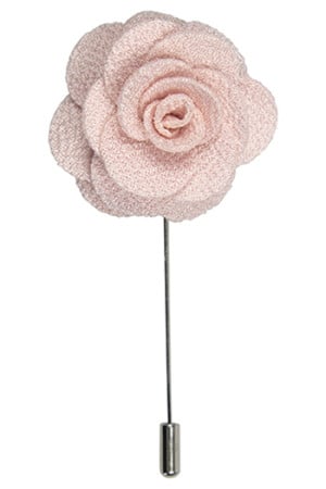 Rose pink lapel pin