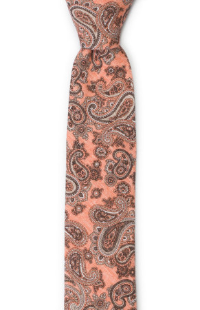 RUVIDO APRICOT skinny tie