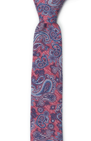 RUVIDO RED skinny tie