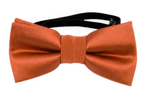 SATIN BRICK baby bow tie