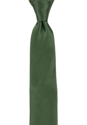 SATIN DARK SAGE boy's tie medium