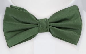 SATIN DARK SAGE boy's bow tie