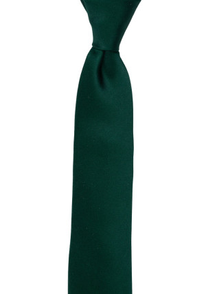 SATIN FOREST GREEN boy's tie medium