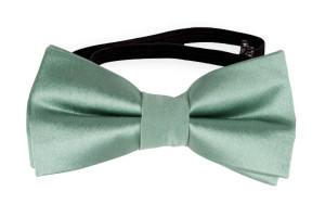 SATIN GREYED JADE baby bow tie