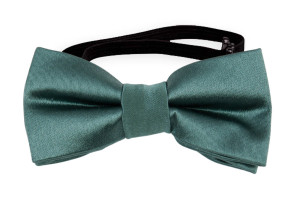 SATIN JUNIPER GREEN baby bow tie