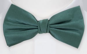 SATIN JUNIPER GREEN boy's bow tie